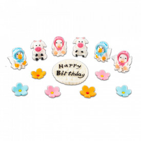 Ornament zahar "Curtea vesela" - Lumea