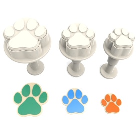 Set decupatoare Laba de caine, 3 buc. - Lumea