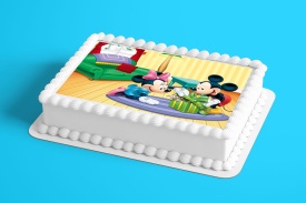 Vafa tort Mickey si Minnie model 6 - Lumea - Img 2
