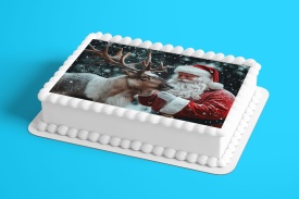 Vafa tort Mos Craciun cu Rudolf - Lumea - Img 2