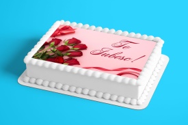 Vafa tort "Te Iubesc" model 3 - Lumea - Img 2