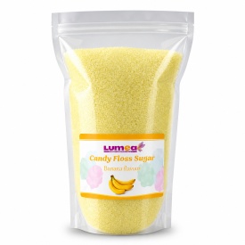 Zahar cu aroma de banana pentru vata de zahar, 1kg - Lumea