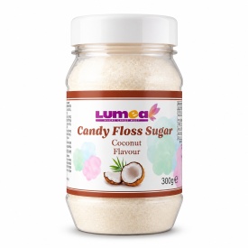 Zahar cu aroma nuca cocos pentru vata de zahar, 300g - Lumea