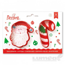Дядо Коледа и комплект за рязане на близалки, 2 части - Decora