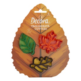 Комплект резци за тесто „Детайлни листа“ – 3 броя – Decora