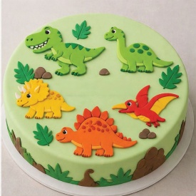 Комплект фондан „Dino mix“, 100 г x 5 бр. – Lumea - Img 2