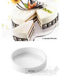 Кръгла силиконова форма за торта, 24 см - SilikoMart