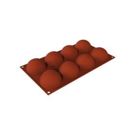 Силиконова форма Semicerc 6,5 cm, 8 cav. - SilikoMart