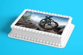 Снимка на ядлива торта от Mountain Bike Sugar Cake - Светът - Img 2