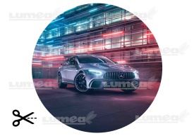 Торта Mercedes-Benz Grey с неонов цвят - Светът - Img 3