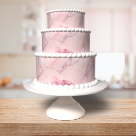 Торта Vafa A4 Pink Marble - Светът - Img 2