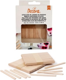 Betisoare din lemn pentru Inghetata, 100 buc. - Decora