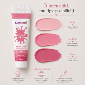 Colorant alimentar gel Blush Pink, tub, 30g - Lumea - Img 3