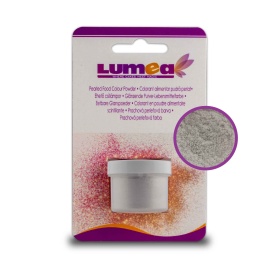Colorant alimentar pudra de suprafata Alb Argintiu Pro, 4g - Lumea