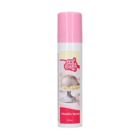 Colorant alimentar spray Metallic Argintiu, 100ml - FunCakes - Img 1