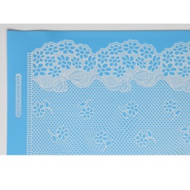 Covoras silicon cu Textura Flori "Flower Net" - SugarVeil - Img 3