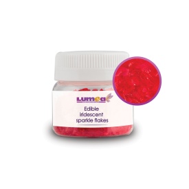 Fulgi Iridescent Rosu, 15g - Lumea