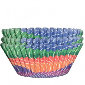 Hartii briose Multicolor cu linii albe, 60 buc. - Wilton - Img 3