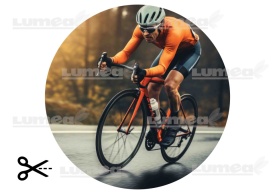 Imagine comestibila tort din Zahar Biciclist pe Cursa - Lumea - Img 3