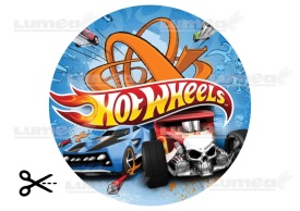 Imagine comestibila tort din Zahar Explozie Hot Wheels - Lumea - Img 3