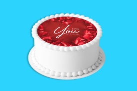 Imagine comestibila tort din Zahar, "I Love You" model 1 - Lumea - Img 4