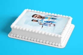 Imagine comestibila tort din Zahar, Messi model 4 - Lumea - Img 2