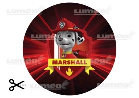 Imagine comestibila tort din Zahar, Paw Patrol Marshall - Lumea - Img 3