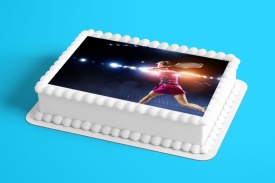 Imagine comestibila tort din Zahar, Tenis model 2 - Lumea - Img 2