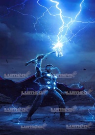 Imagine comestibila tort din Zahar, Thor model 1 - Lumea - Img 1