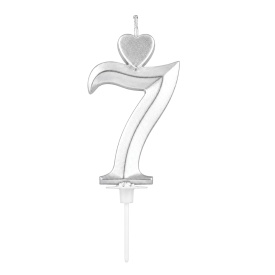 Lumanare Argintiu, nr. "7" - Lumea - Img 2
