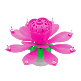 Lumanare floare magica, Roz - Lumea - Img 2