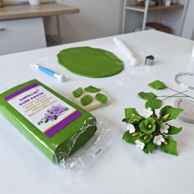 Pasta Flori Verde Muschi, 1kg - Lumea - Img 2