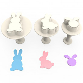 Set decupatoare iepuras, 3 buc. - Lumea