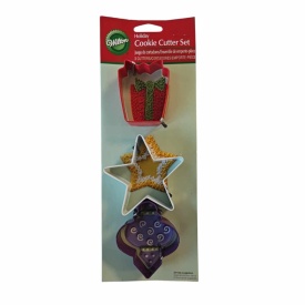 Set decupatoare Ornament, Cadou, Steluta, 3 buc. - Wilton
