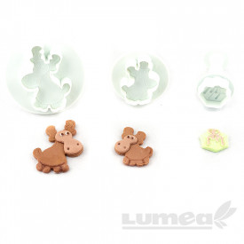 Set decupatoare ren, 3 bucati - Lumea