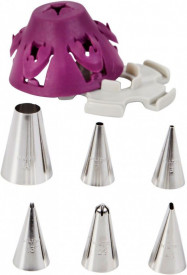 Set dui de ornare cu suport silicon #3, #7, #1A, #13, #129, #46 - Wilton - Img 3