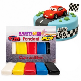 Set fondant Cars mix, 100g x 5 buc. - Lumea