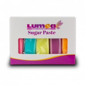 Set fondant Neon-effect mix, 100g x 5 buc. - Lumea - Img 3