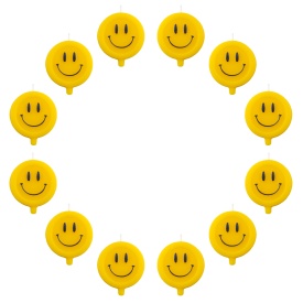 Set Lumanari rotunde "Smile", 12 buc. - Lumea