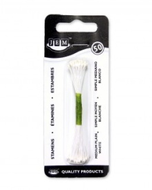 Stamine mediu Alb, 50 buc. - JEM
