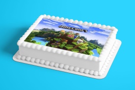 Vafa торта "Minecraft" - Светът - Img 2