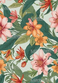 Vafa tort A4 model Floral 2 - Lumea