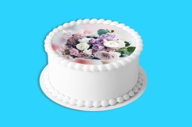 Vafa tort Buchet de Flori asortate - Lumea - Img 4
