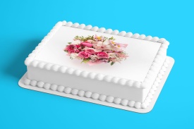 Vafa tort Buchet de flori model 2 - Lumea - Img 2