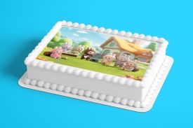 Vafa tort Figurine Labubu la Camping - Lumea - Img 2