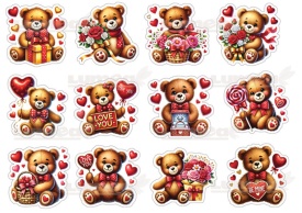 Vafa tort forme Ursulet Valentine's Day - Lumea