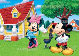 Vafa tort Mickey si Minnie model 1 - Lumea - Img 1