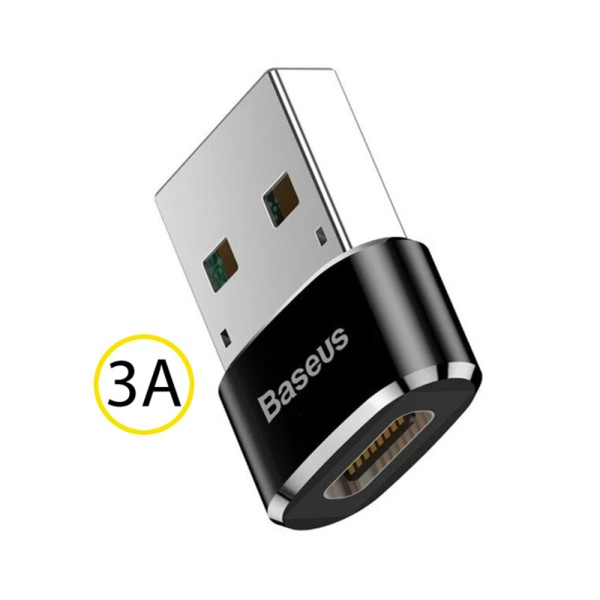 Adaptor, convertor 3A tip C, USB Baseus, CAAOTG-01 - Negru