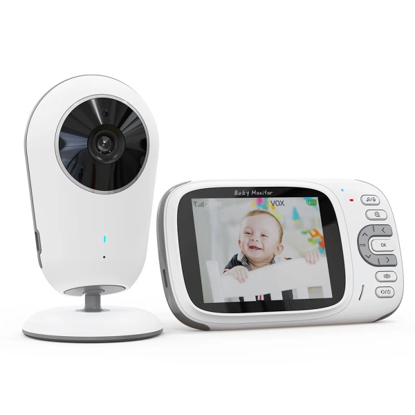 Baby monitor pentru supraveghere bebe Techsuit, VB609 - Alb