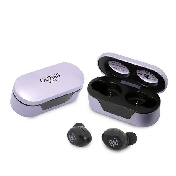 Casti Bluetooth cu afisaj digital Guess - Violet